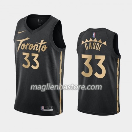 Maglia NBA Toronto Raptors Marc Gasol 33 Nike 2019-20 City Edition Swingman - Uomo